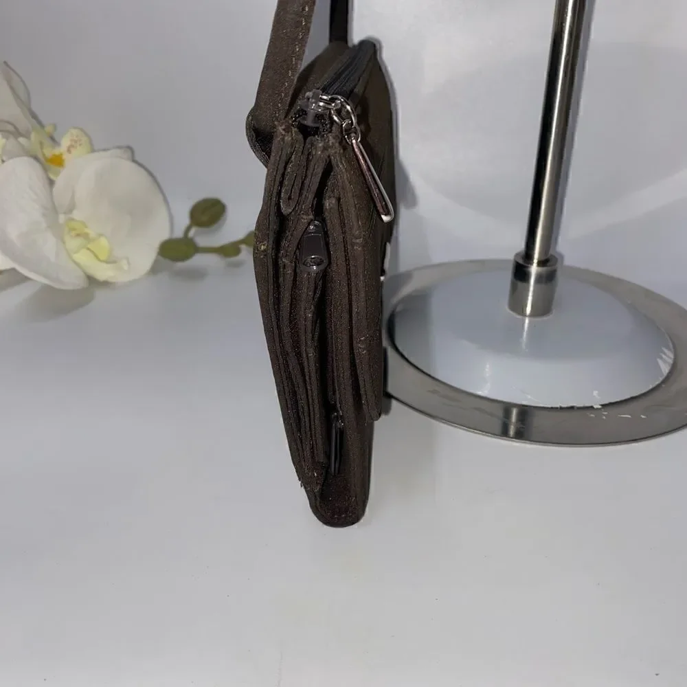 Nine West Nylon Organizer Crossbody Brown Small